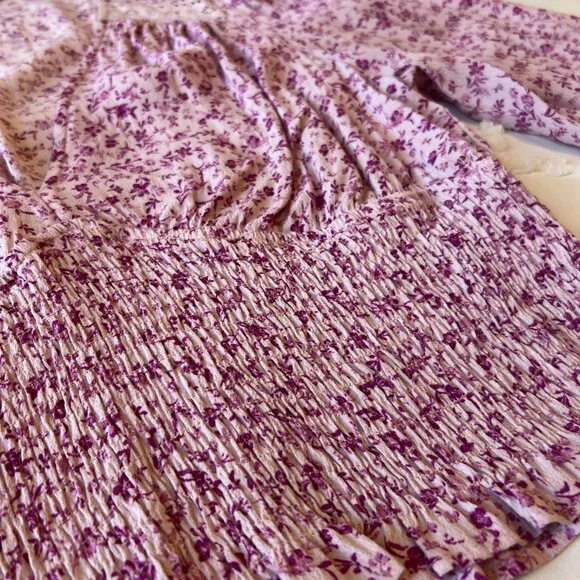 ASTR The Label Womens Floral Top Size L - Picture 3 of 11